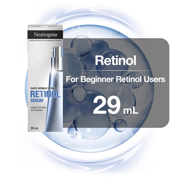 Neutrogena Rapid Tone Repair Sérum pour le Visage Correcteur de Taches Brunes au Rétinol + Vitamine C, Correcteur Quotidien Anti-Rides au Rétinol pour Atténuer les Taches Brunes et pour Illuminer & Unifier le Teint, Sans Huile Minérale & Sans Colorant