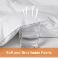 thumbnail image 4 of All Season Queen Comforter Set Soft Quilted Down Alternative Comforter+ Pillow Shams with Corner Tabs Winter Summer Warm Fluffy Machine Washable (Queen ), 4 of 7