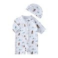 thumbnail image 1 of Kids Swimsuits Cute Print Kids Bathing Suits Toddler Rash Guard Swimming Suit for Boys 5-6 Years, 1 of 3