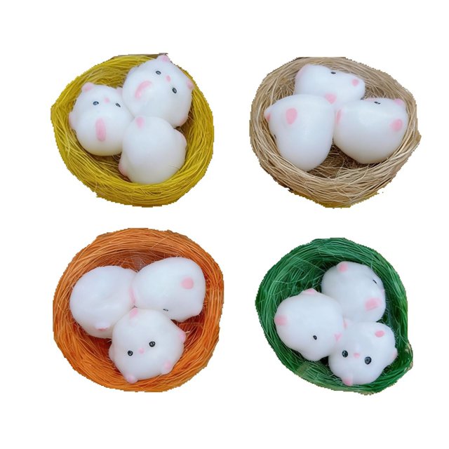 Squishy Toys Squishies Dumpling Stress Relief Toy Animal Buns Slow Rising Soft Desk Gadget(Randomly 1PC)