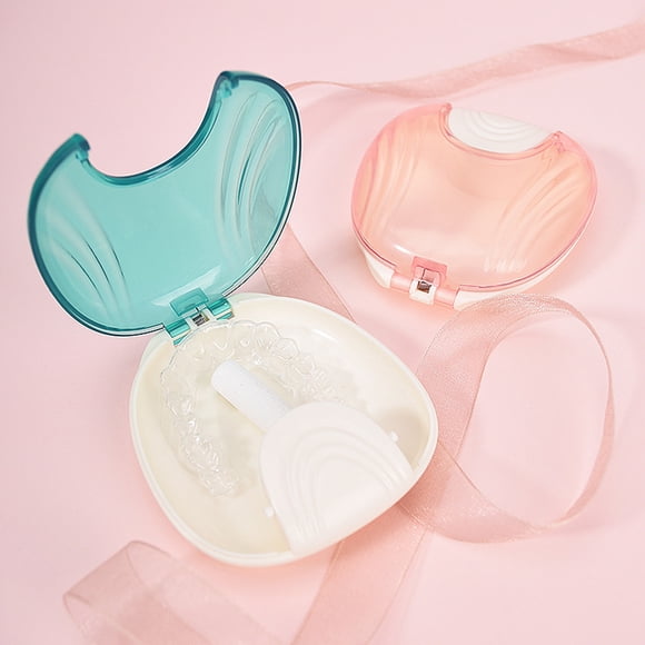 Orthodontic Braces Box Portable Transparent Easy Access Leak-proof Odor-free Reusable Braces Case for Travel