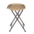 thumbnail image 1 of Table pliante ronde hometrends en bois et en métal, 1 of 4