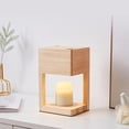 thumbnail image 1 of Clearance! Uscallm Candle Warmer Lamp, Dimmable Candle Warmer Lamp, Electric Light with Natural Wooden Frame, Wax Warmer Lamp for Bedroom Bedside Decoration Sales Online Shopping Liquidation Pallets, 1 of 6