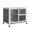 Grey, variant on PawHut Indoor Rabbit Hutch with Wheels, Bunny Cage with Ramp, Grey