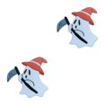 thumbnail image 1 of kurtrusly White Affordable Ghosts Enamel Pin Modern Minimalist Brooche Delicate Intricate Enamel Pin Punk C 2Set, 1 of 6