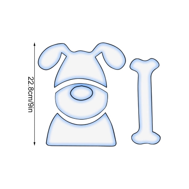 Agiferg Loyal Puppy Template Set, Loyal Puppy Template Cutting Ruler, DIY Quilting, Sewing, Handicraft Embroidery, Creative Handcrafted Gifts