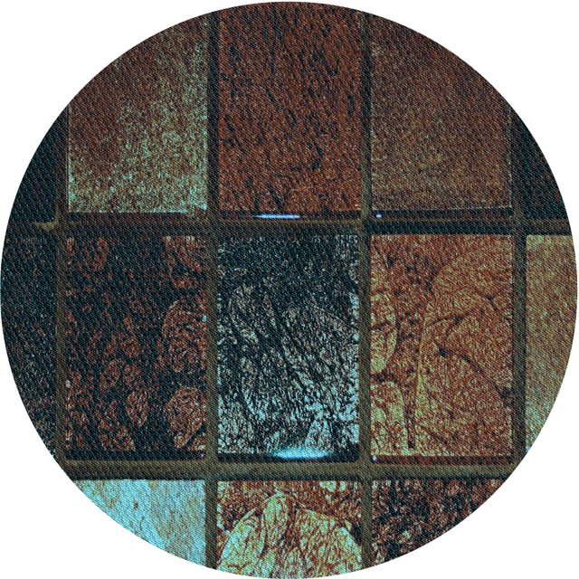 Ahgly Company Tapis d'Intérieur Ronds de Style Transitionnel Lavables à la Machine, Vert Noisette, 3 Pieds Rond
