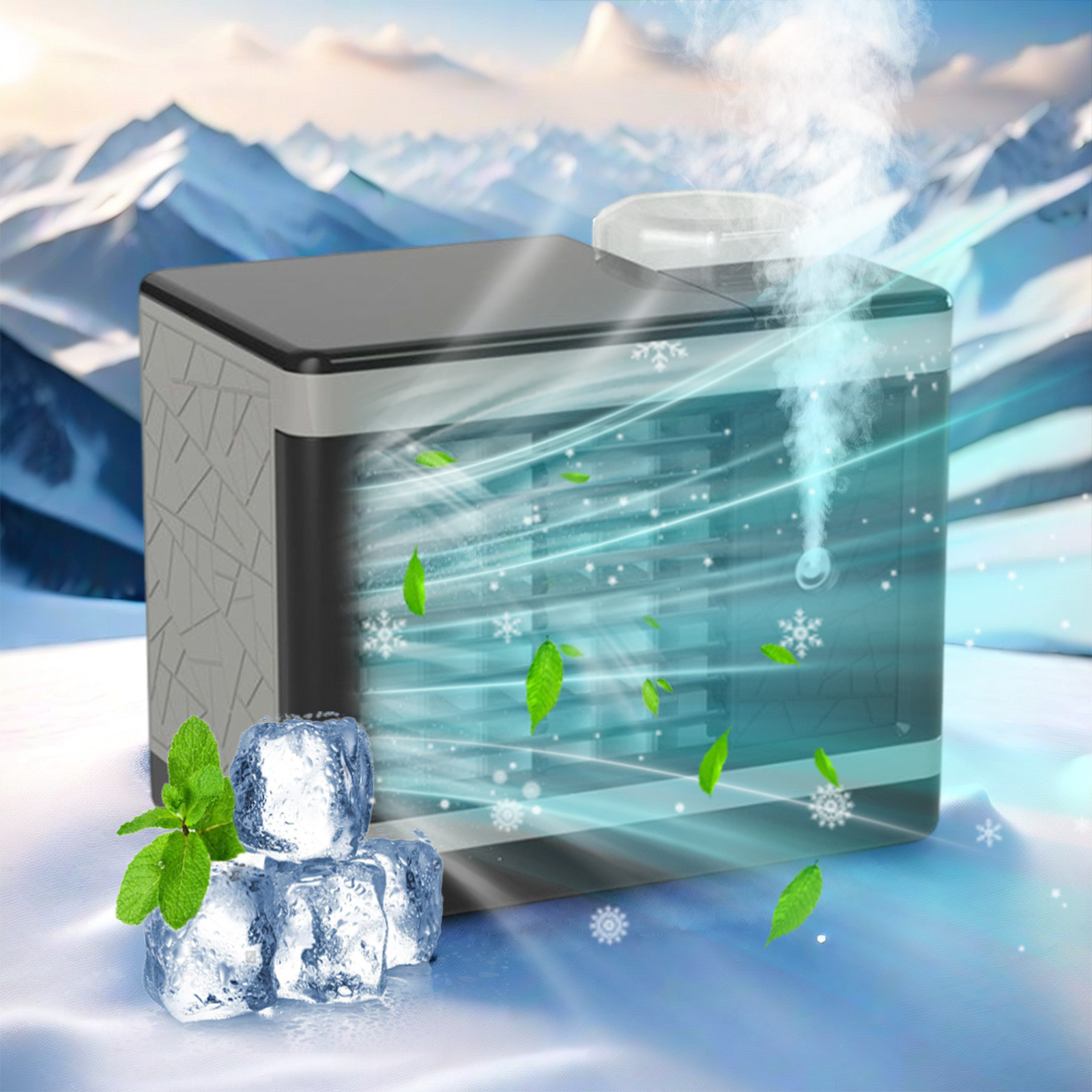 Refrigerator Mini Portable Home Office Silent Fan Desktop Refrigerator