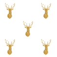 thumbnail image 3 of Ruiboury Personalize Home Style With 3D Mirror Wall Stickers Unique Look Living Space Personalized Home Style gold XL 5Set, 3 of 6