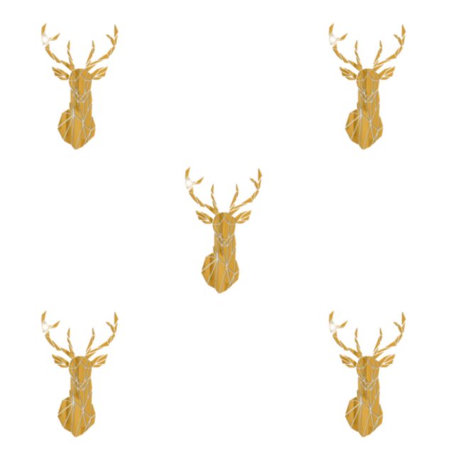 Decodeary Self Adhesive 3D Deer Head Mirror Wall Sticker For Easy Application gold XL 5Set