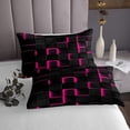 thumbnail image 3 of Erosebridal Gradient Checkered Bedspread Sets Twin Size,Buffalo Stereoscopic Bed Quilt,Geometry Decor,Breathable,2pcs, 3 of 5