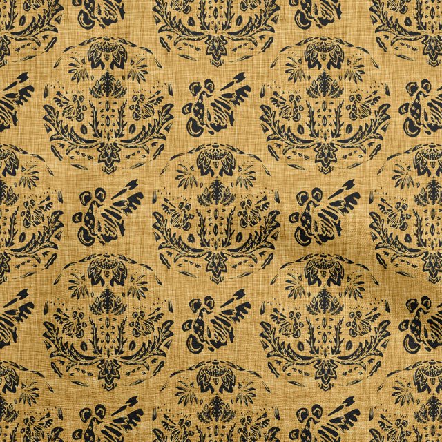 oneOone Rayon Gamboge Yellow Fabric Block Sewing Material Print Fabric By The Yard 56 Inch Wide-W2
