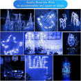 thumbnail image 3 of Led String Lights 15 Pack, 2m 20 Led Fairy Lights Battery Operated, Copper Wire Light (blue), 3 of 5
