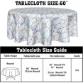 thumbnail image 3 of Outdoor Boho Tablecloth Round 60 Inch Gray and White Geometric Striped Table Cloth Washable Modern Bohemian Table Cover Decorative for Home Kitchen Dining Indoor Party Picnic Home Decor, 3 of 6