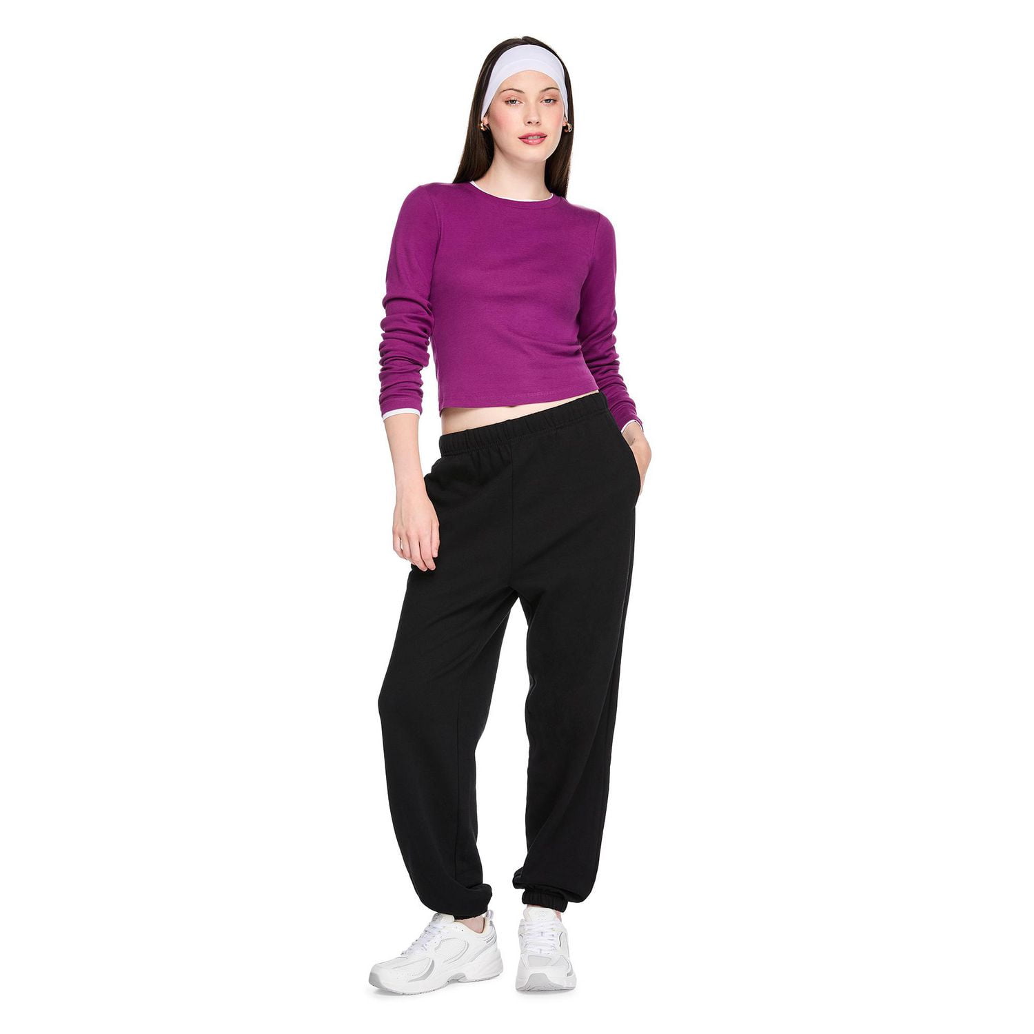 No Boundaries Women's Long-Sleeve Baby T-Shirt