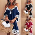 thumbnail image 2 of U.Vomade Robes d'Été de Plage pour Femmes Mode Estivale Vêtements Décontractés pour Femmes, 2 of 4