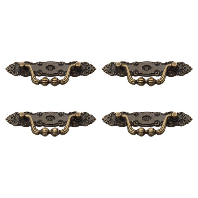 mmirethe Antique Pull Handles For Furniture Classic Charm For Interior Unique Handle Bronze 1Set