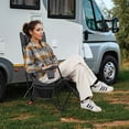 thumbnail image 4 of Goplus Camping Lounge Chair with Detachable Footrest & 4-Position Backrest Carrying Bag Gray, 4 of 10