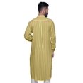 thumbnail image 4 of Atasi Kurta Asymétrique en Rayonne pour Homme, Kurta Chemise Longue Décontractée Imprimée, 4 of 6