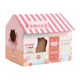 thumbnail image 2 of lionlar Cardboard Cat Scratcher Scratch Pad Reversible and Replaceable Shaped Cat Lounge Pink, 2 of 9