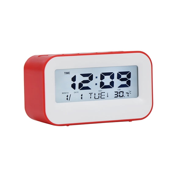 Économies Spéciales d'Été Outils de Bureau! Kyusrd Réveil à Affichage Simple Réveil Étudiant Réveil Horloge Électronique Rétroéclairage Blanc Calendrier Perpétuel Réveil