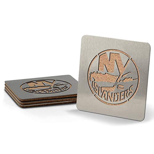 NHL New York Islanders Boaster Stainless Steel Coaster Set of 4