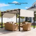 thumbnail image 2 of Outsunny 2 Pcs 16 x 4ft Pergola Shade, UV Protection Pergola Canopy, Cream, 2 of 10