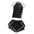 thumbnail image 3 of lionlar Lady Women's Swimsuit Short Sleeve Rash Guard for Swimming Pool SPA Vacation L, 3 of 9
