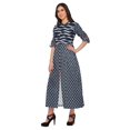 thumbnail image 3 of Moomaya Robe Kurti d'Été à Manches Courtes Imprimée, Tunique Ligne A pour Femmes, 3 of 5