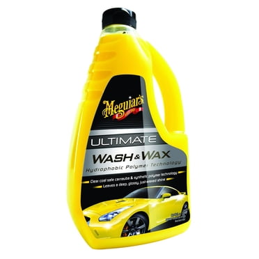 Meguiar's Ultimate Wash & Wax Auto & Car Care Cleaning Kit Solution, 48 ounces