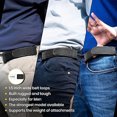 thumbnail image 2 of relayinert 2pcs/set No Buckle Elastic Belts For Easy And Quick Adjustment And Practical Belt Unisex black S, 2 of 6