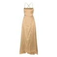 thumbnail image 5 of Ketyyh-chn99 Robes de Bal pour Femmes Robe d'Été Robe de Soirée Formelle Robe de Bal Dames Élégante Ligne A Soirée Mariage Robes Kaki,3TG, 5 of 5