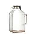 thumbnail image 1 of 1 Gallon thickened Square Glass Pitcher with Lid, Classic Stripes Water Pitchers for Fridge, Glass Carafe for Hot/Cold Brew Drink, Extra Large Jug with Handle for Iced Tea, Coffee, Juice, 1 of 6