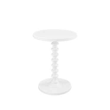 Table d'Appoint Ronde Egan, Blanc