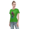 thumbnail image 4 of T-Shirt Basique à Manches Courtes pour Femmes Style de Rue Demon Slayer, 4 of 6