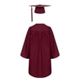 thumbnail image 2 of Haitryli Robe de Collation des Grades et Toque Unisexe pour Enfants avec Gland 2025 Robe de Collation des Grades Préscolaire Maternelle Déguisement Rouge Foncé 21, 2 of 7