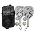 thumbnail image 1 of relayinert Pickleball Racket Set 4 Balls and Green Racquets Bag Grip Pickleball Comfort Carry Black 41.5x20.5cm, 1 of 6