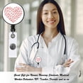 thumbnail image 3 of Nurse Badge Buckle Love Stethoscope Easy-To-Pull Buckle Retractable Badge Easy-To-Pull Certificate Buckle, 3 of 9