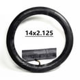 thumbnail image 1 of Bgsha 14 Inch Inner Tube 14x2.125 Replacement Inch Innefor Electric Bicycle Wheelbarrow Metal Bent Valve Replacement Rubber Tire Tube, 1 of 9