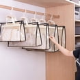 thumbnail image 4 of Liquidation! Organisateur de Sac à Main Transparent Anti-Poussière pour Rangement Suspendu avec Fermeture Éclair et Poignée, 4 of 6