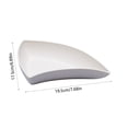 thumbnail image 3 of Tyidzon Bent Shape Plates Impregnable Dinner Plates Dishwasher Microwave Safe Plastic Plates Reusable Lightweight Plates For Kitchen Or Camping 7.1x7.5 Inches, 3 of 6
