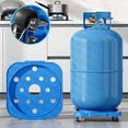 thumbnail image 1 of Support de Cylindre de Gaz avec Roues - Plateau de Réservoir de Propane Robuste pour la Cuisine et l'Extérieur, 1 of 6