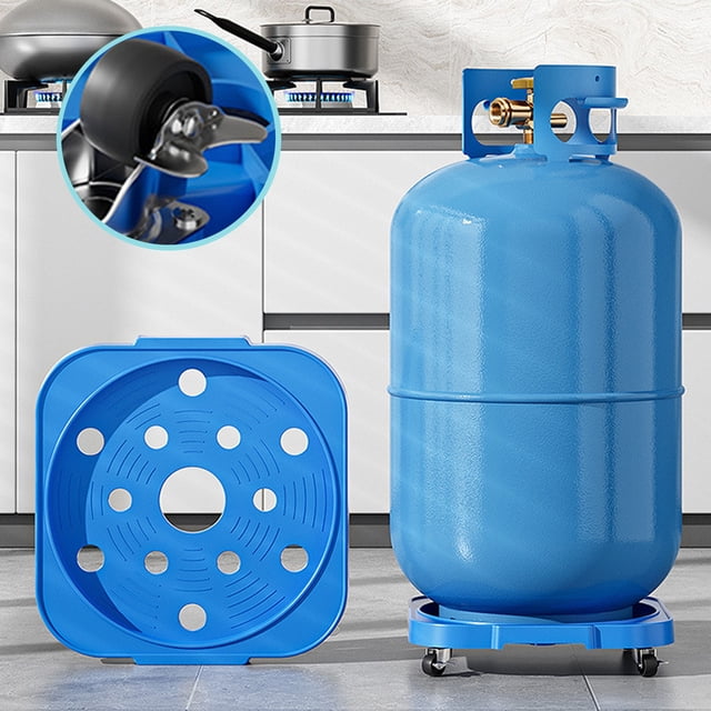 Support de Cylindre de Gaz avec Roues - Plateau de Réservoir de Propane Robuste pour la Cuisine et l'Extérieur