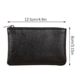 thumbnail image 3 of New Lychee Pattern Zipper Coin Purse-thin Short Card Coin Key Organizer Pouch Bag, 3 of 9