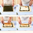 thumbnail image 2 of WASHWEPE 5Pcs Bamboo Sushi Making Curtain Sushi Rolling Mat Set Beige Household Kitchen Tool, 2 of 6
