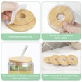 thumbnail image 4 of Lids For Glass Cups With Straw Hole Wooden Lids For Can Cups Replacement For Regular Mouth, 4 of 4