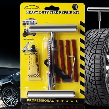 EGNMCR Car Accessories 6-pcs Universal Tire Repair Tool Vacuum Tire Repair Tool Motorcycle Electric Vehicle Repair Tire Repair Kit Car Tire Repair Tool Tire Repair Products