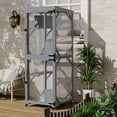 thumbnail image 2 of Wooden Outdoor Catio Enclosure with Wheels – Modular Cat Patio House, Weather-Resistant, 2 of 7