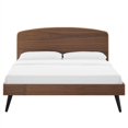 thumbnail image 4 of Modway Bronwen Lit Plateforme Grand en Bois de Caoutchouc et MDF, Noyer, 4 of 6