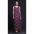 thumbnail image 2 of Bimba Robe Longue Décontractée en Rayonne à Fleurs pour Femme à Bretelles Spaghetti, Maxi Robe d'Été - Xxx-Grand, 2 of 5